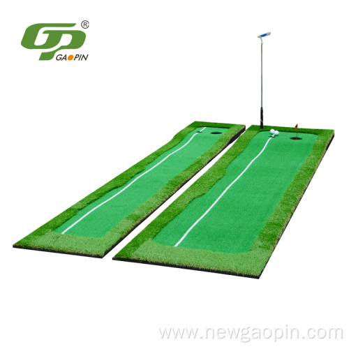 Portable Golf Putting Green with White Line